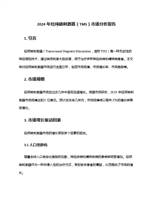 2024年经颅磁刺激器(TMS)市场分析报告