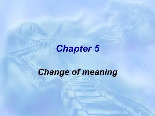 英语词汇学chapter5