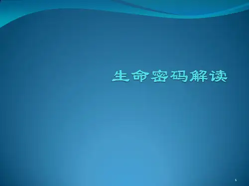 生命密码解读ppt课件
