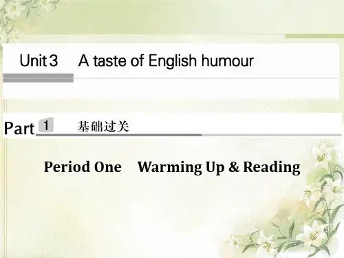 2018-2019学年高一英语(人教版)必修4课件(浙江专用)：Unit 3 Period One