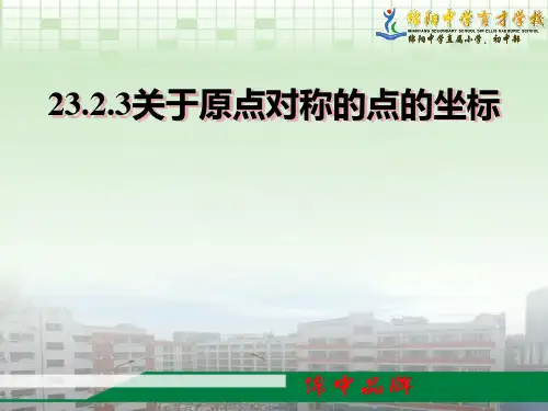 23.2.3《旋转》关于原点对称的点的坐标课件