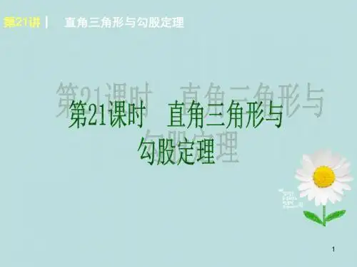 全国中考数学复习方案 第21讲 直角三角形与勾股定理课件 新人教版