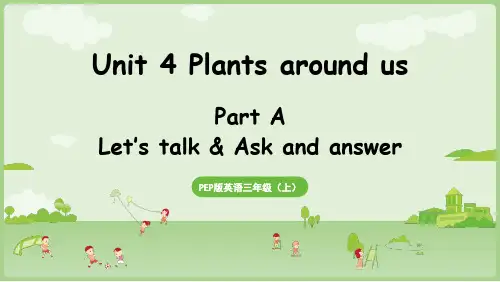 Unit 4 Plants around us Part A人教版(2024)英语三年级上册(1)