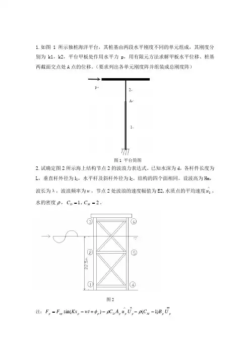 海洋平台工程复习