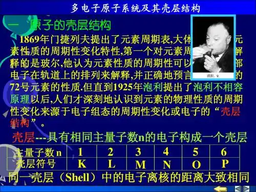 11 多电子原子系统及其壳层结构