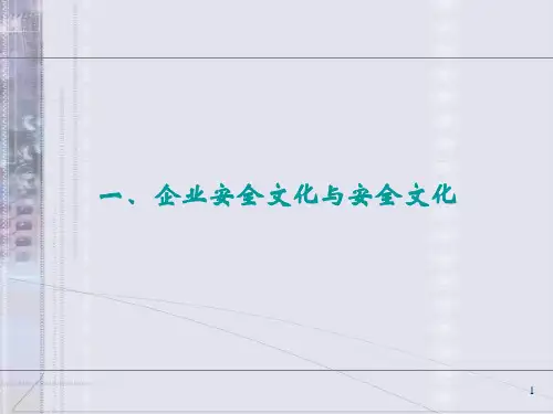 班组安全文化建设PPT课件