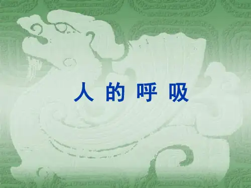 小学科学苏教版《人的呼吸》PPT精美课件1