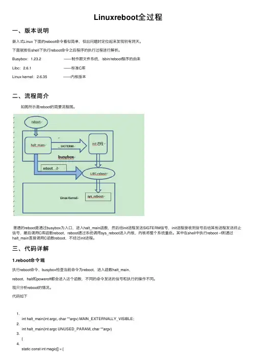 Linuxreboot全过程