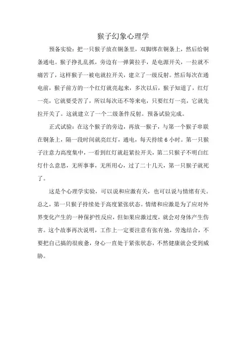 猴子幻象心理学