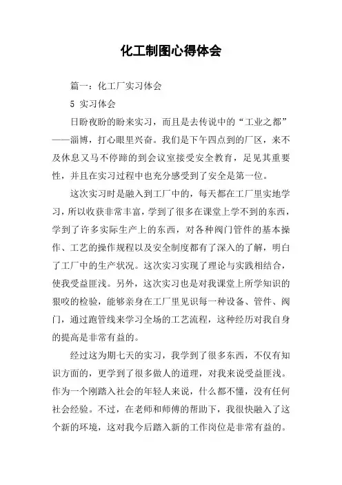 化工制图心得体会