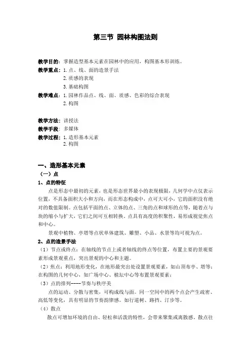 第三节 园林构图法则