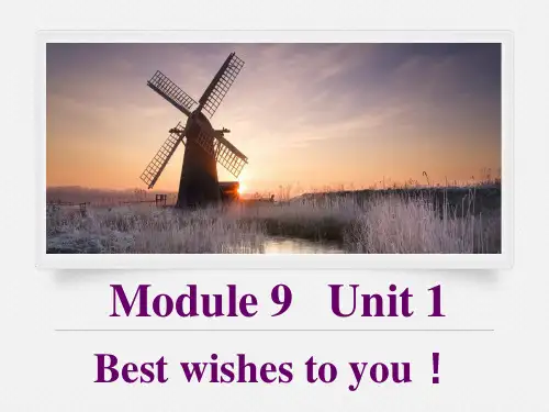 M9u1 Best wishes to you课件