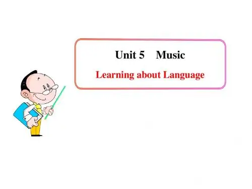 人教版高中英语必修二课件：Unit 5 Learning about Language