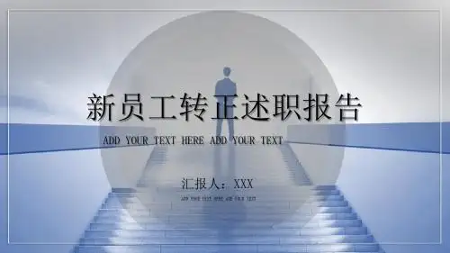 转正述职报告工作总结工作计划PPT模板 (4)