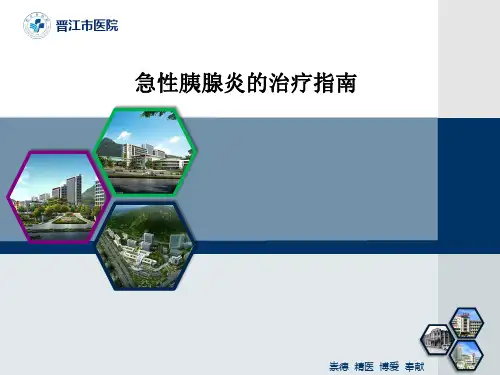 胰腺炎治疗指南解读