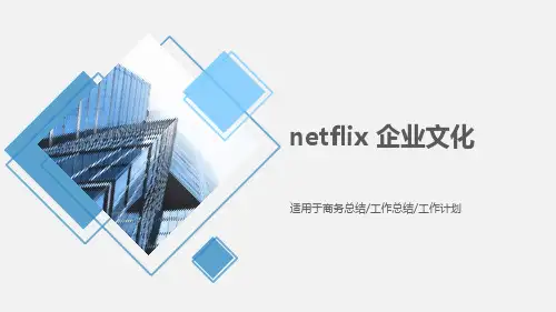 netflix 企业文化 PPT课件