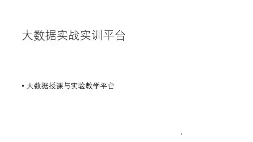 实训平台介绍