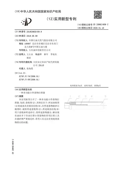 【CN209924959U】一种多功能小件落物打捞器【专利】