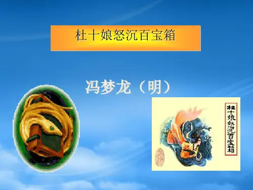 高中语文杜十娘怒沉百宝箱课件1 人教