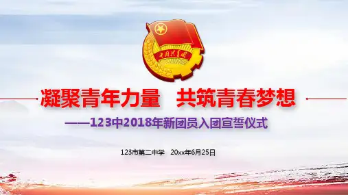 《入团宣誓仪式》课件