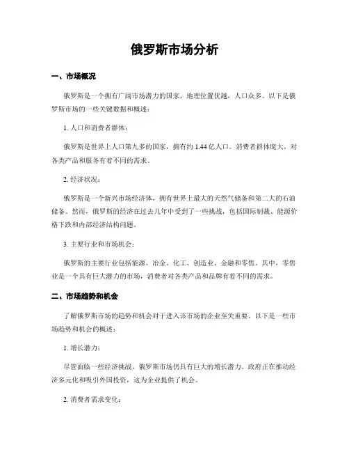 俄罗斯市场分析
