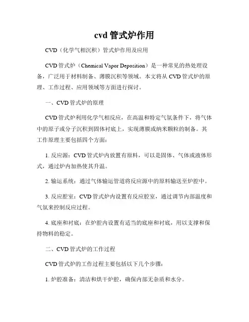 cvd管式炉作用