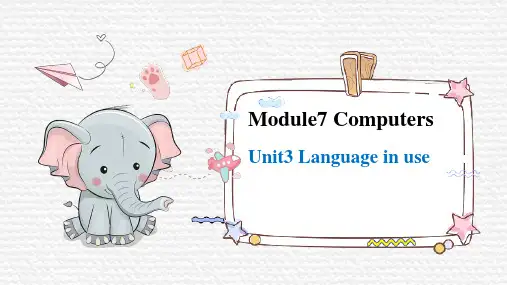 _Module 7 Unit 3 Language in use 课件---外研版七年级英语上册