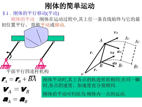 刚体的简单运动