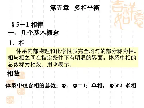 简明物理化学山东大学第五章