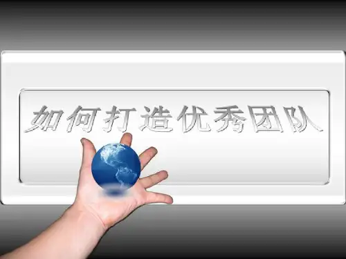 如何打造优秀团队PPT(共 47张)