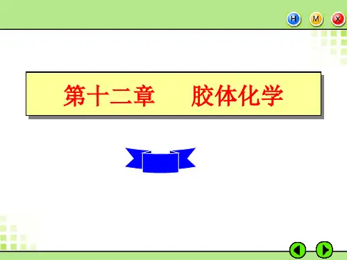 第十二章   胶体化学