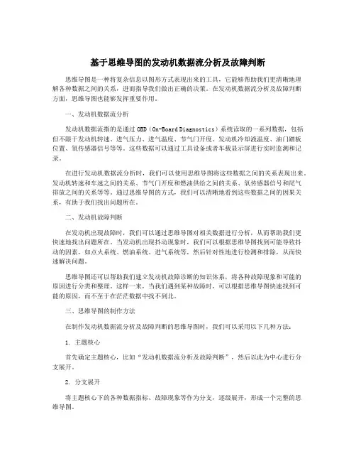 基于思维导图的发动机数据流分析及故障判断