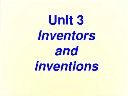 高中英语人教版 选修8 Unit3Inventors and inventions--过去分词的用法