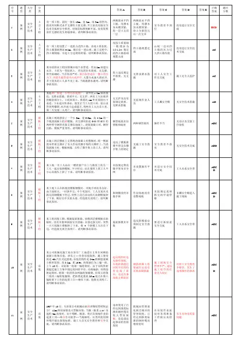 安全三类人员考核习题集(DOC)