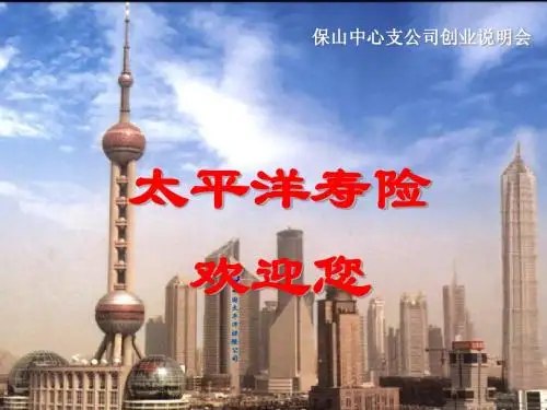 创业说明会PPT(眉山太保)