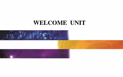 高中英语必修一(人教版)WELCOME UNIT Section Ⅰ