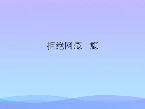 拒绝网瘾手机瘾(精品资料)PPT
