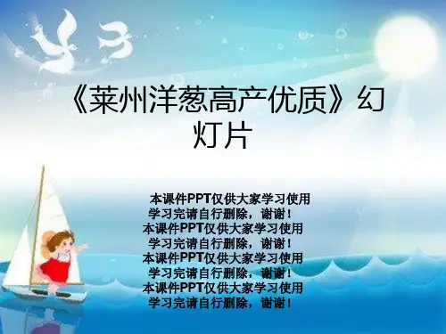 《莱州洋葱高产优质》幻灯片