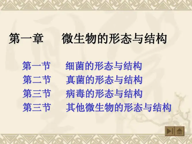 第一章 细菌的形态与结构