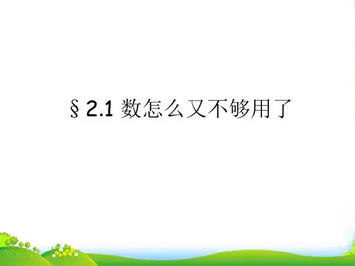 新北师大版八年级数学上册《数怎么又不够用了》精品课件