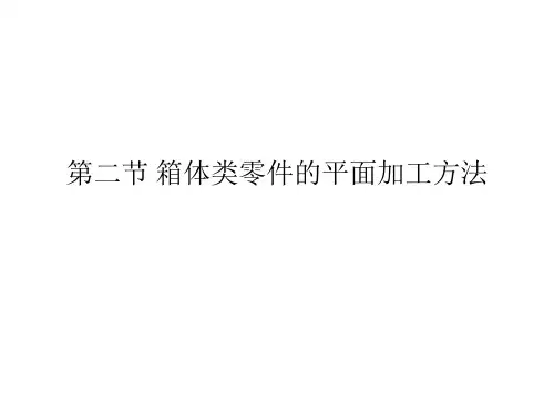 10.2 箱体类零件的平面加工方法(了解