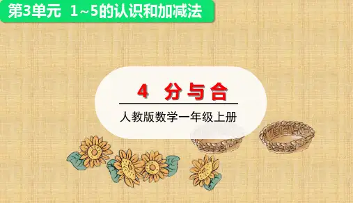 一年级上册数学-分与合(23张)人教版