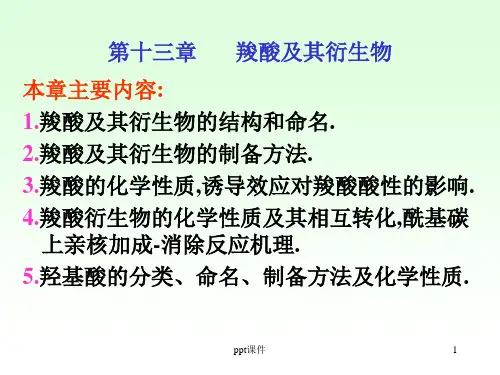 羧酸及其衍生物  ppt课件