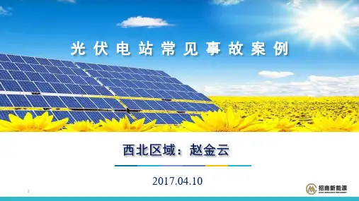 光伏电站常见事故案例参考文档