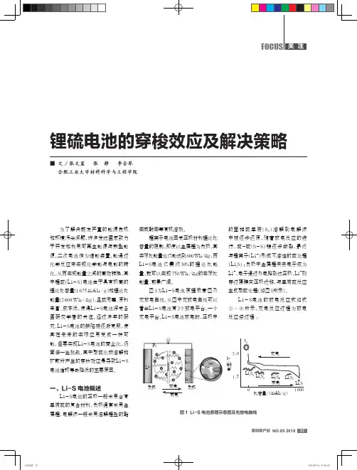 锂硫电池的穿梭效应及解决策略