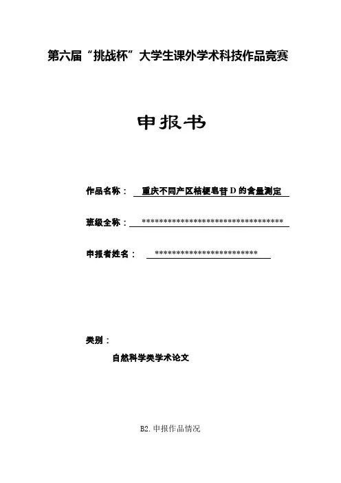 大挑.申报书