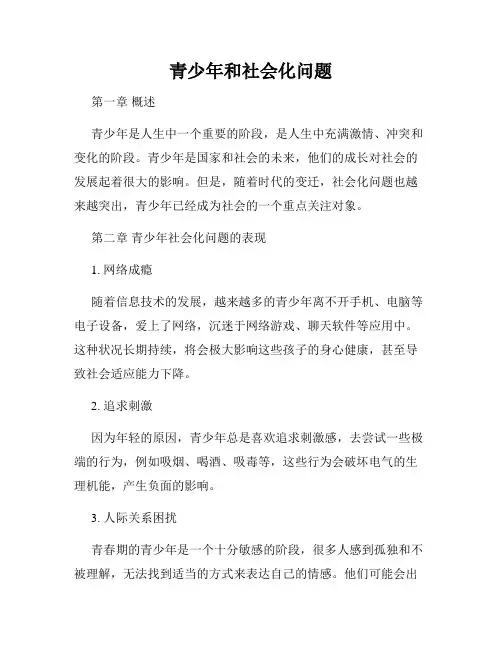青少年和社会化问题