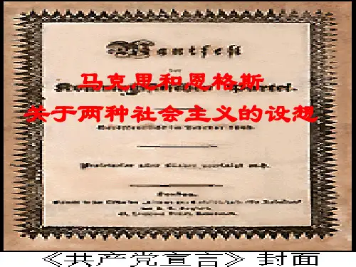 科学社会主义 讨论-马克思和恩格斯关于两种社会主义的设想