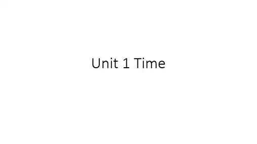 Join in 剑桥版四年级下册 Unit1 time