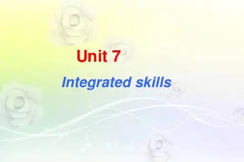 牛津译林八年级英语下册 8B Unit7 International charities Integrated skill课件